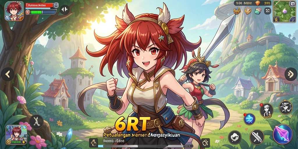 Tampilkan karakter anime dalam aksi seru di 6RT.