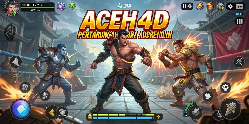 Tampilan gameplay ACEH4D yang mendebarkan dalam pertarungan.