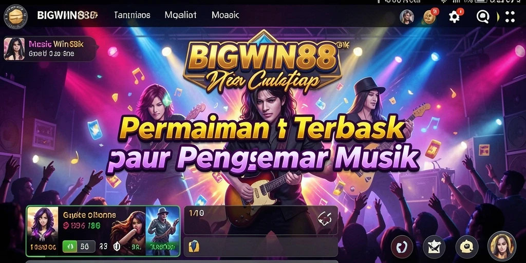 Tampilan gameplay BIGWIN88 dengan pengalaman musik yang seru.
