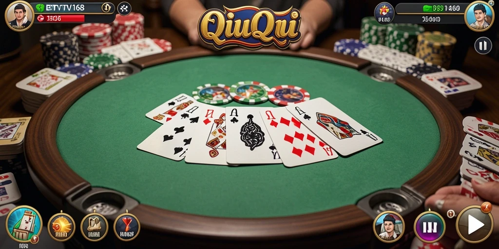 Screenshot gameplay QiuQiu BTV168 yang seru dan kompetitif.