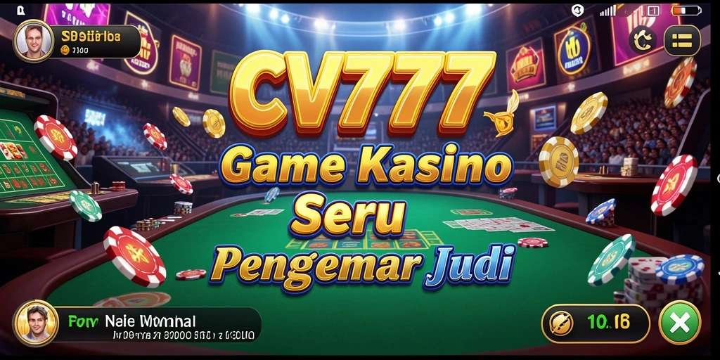 Screenshot menunjukkan pemain menikmati pengalaman Kasino yang seru dan interaktif.