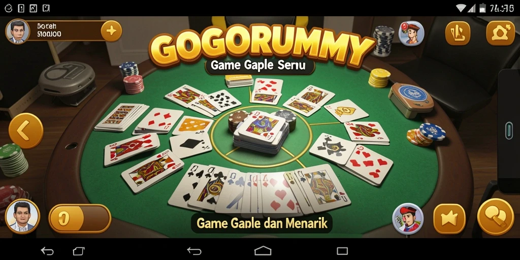 Gameplay seru GOGORUMMY, nikmati permainan Gaple bersama teman.