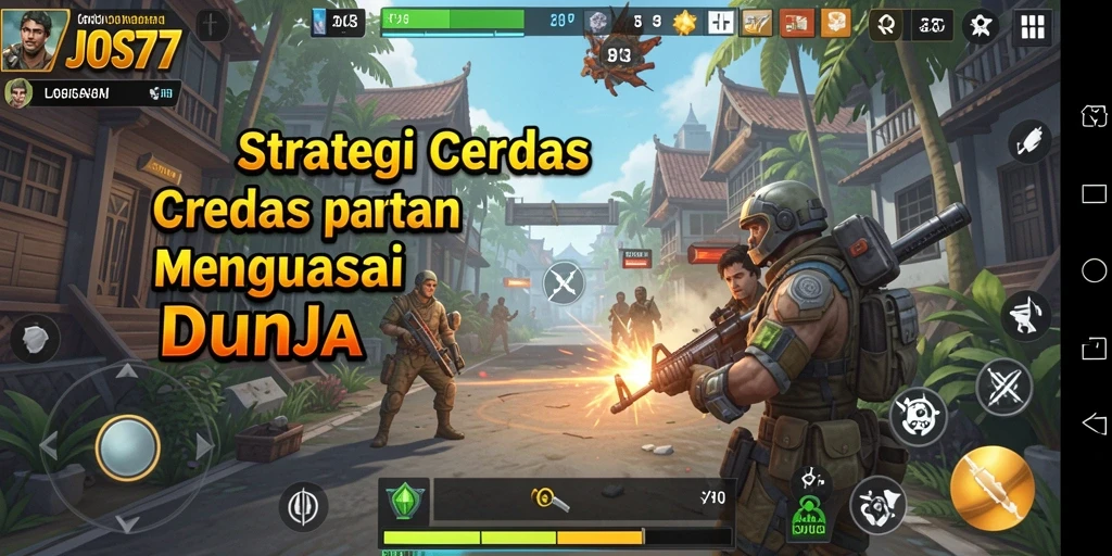 Tangkapan layar gameplay JOS77 dengan aksi strategi dan pertempuran mengesankan.