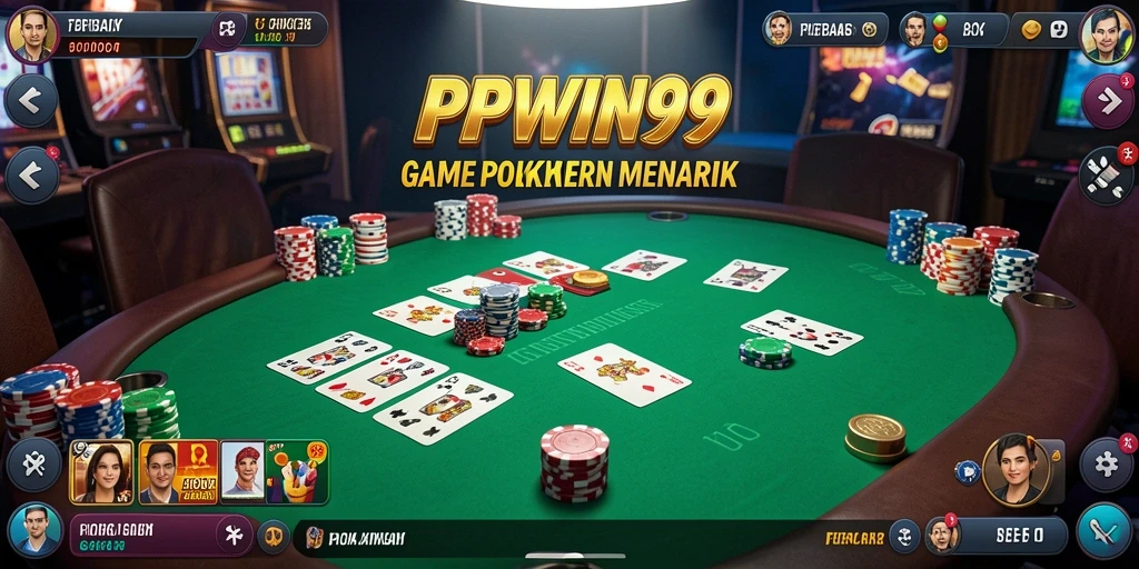 Screenshot utama PPWIN99 menampilkan suasana permainan Poker yang mendebarkan.