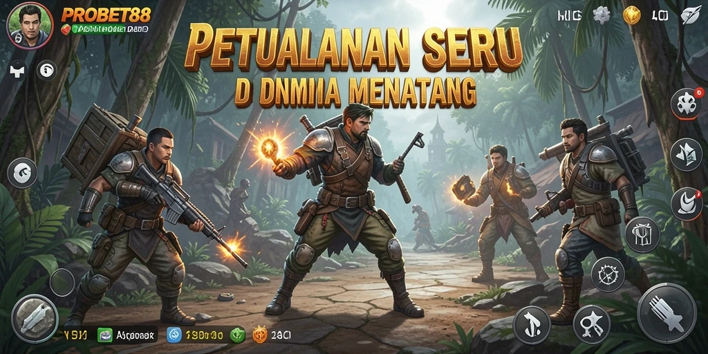 Tangkapan layar PROBET88 menampilkan petualangan seru yang menantang.