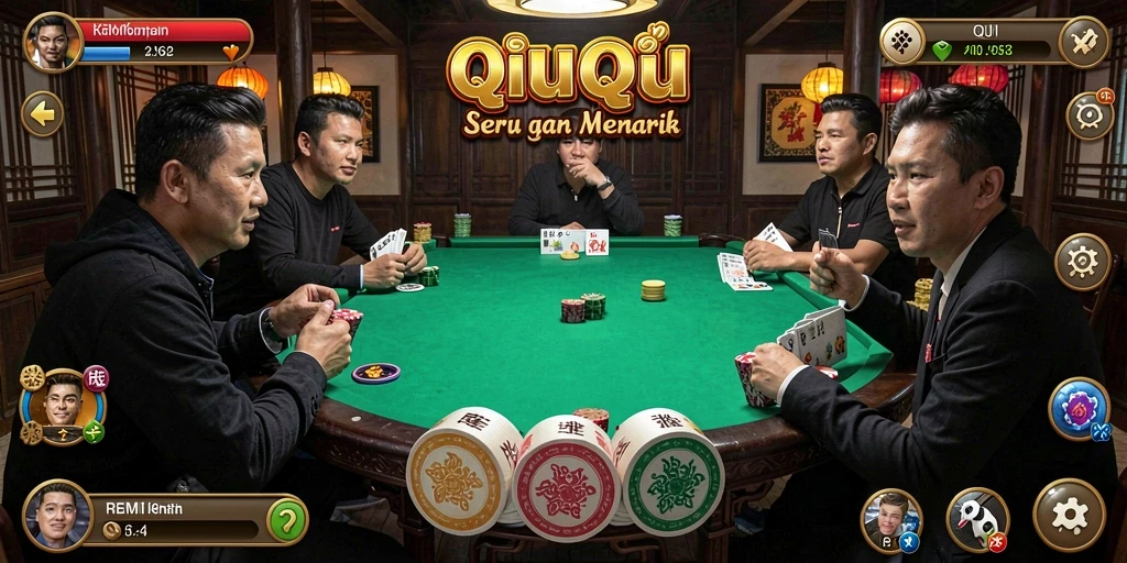 Tampilan gameplay seru REMI62 yang penuh tantangan QiuQiu.