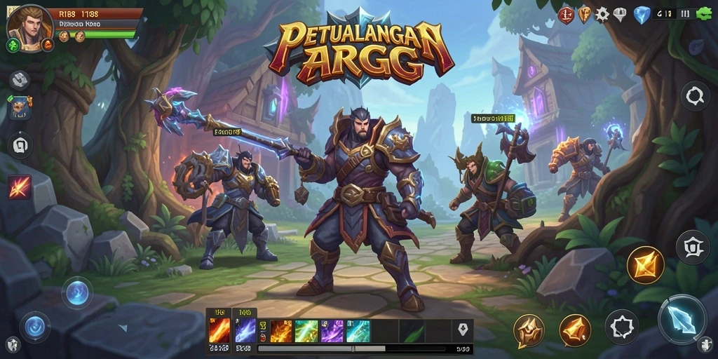 Tampilan gameplay seru dari RI188 dengan pertempuran menarik.