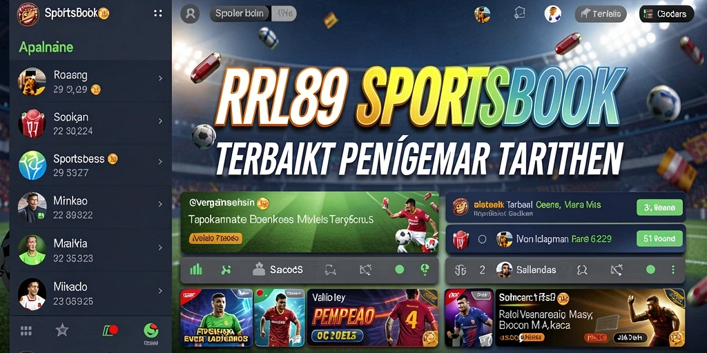Screenshot utama RR89 menampilkan pengguna yang menikmati pengalaman taruhan Sportsbook.