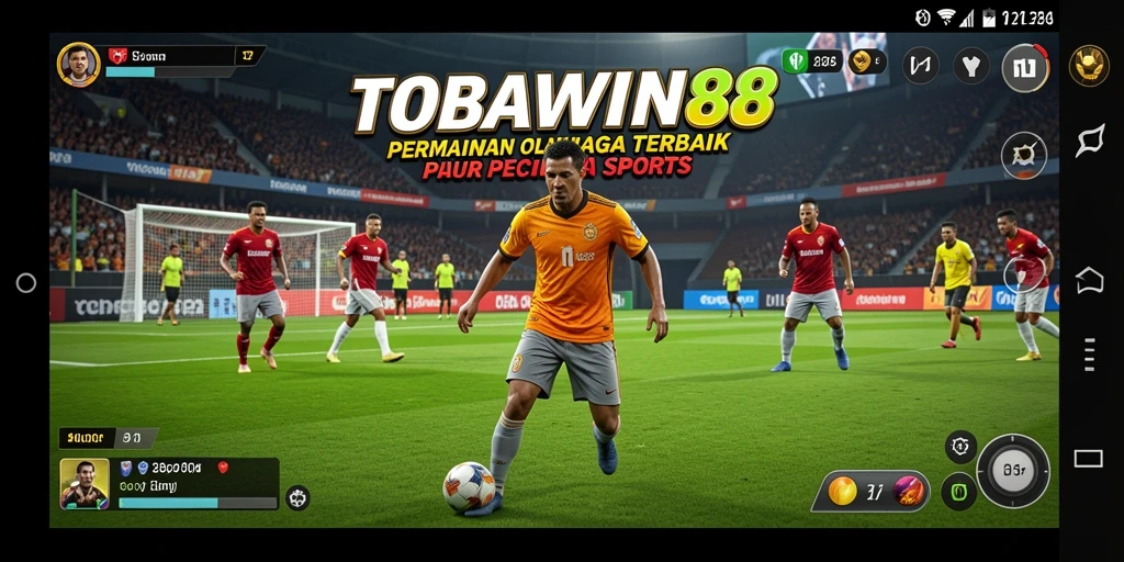 Gameplay seru TOBAWIN88 menampilkan aksi olahraga yang mendebarkan.