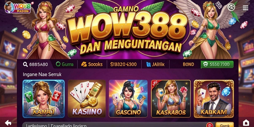 Screenshot WOW388 menampilkan gameplay kasino yang seru dan interaktif.